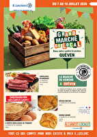 Alliances locales juillet des magasins Leclerc Valable du 07 au 18 juillet 2026