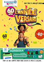 L'année-versaire ! chez Leclerc Valable du 07 au 11 juillet 2026