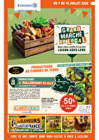Grand marche du local des magasins Leclerc Valable du 07 au 18 juillet 2026