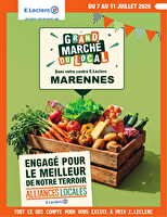 Grand marche du local chez Leclerc Valable du 07 au 11 juillet 2026