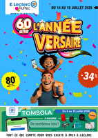 L'année-versaire ! chez Leclerc Valable du 14 au 18 juillet 2026