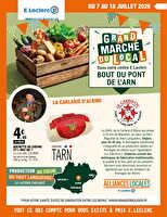 Grand marche du local - sodimaz chez Leclerc Valable du 07 au 18 juillet 2026