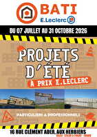 Catalogue bati leclerc chez Leclerc Valable du 13 juillet au 31 octobre 2026