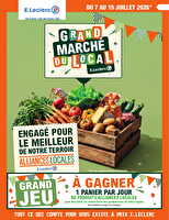 Grand marché du local chez Leclerc Valable du 07 au 19 juillet 2026