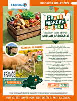 Grand marche du local - macris des magasins Leclerc Valable du 07 au 18 juillet 2026