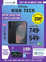 High-tech juillet des magasins Leclerc Valable du 07 au 18 juillet 2026
