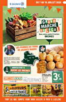 Grand marche du local chez Leclerc Valable du 07 au 18 juillet 2026