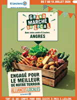 Grand marche du local des magasins Leclerc Valable du 07 au 18 juillet 2026