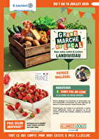 Alliances locales juillet des magasins Leclerc Valable du 07 au 18 juillet 2026
