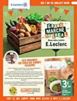 Alliances locales - le grand marche du local des magasins Leclerc Valable du 07 au 18 juillet 2026