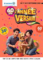 L'année-versaire ! des magasins Leclerc Valable du 01 au 05 septembre 2026