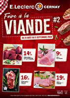 Foire a la viande s36 des magasins Leclerc Valable du 31 août au 05 septembre 2026