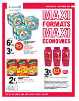 Maxiformatsmaxieconomies chez Leclerc Valable du 25 août au 05 septembre 2026