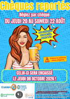 Operation cheque reporte 08 2026 chez Leclerc Valable du 16 au 22 août 2026