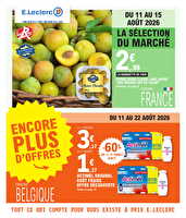 Trafic pouvoir achat 8 - mixte chez Leclerc Valable du 11 au 22 août 2026