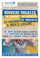 Nouveau magasin des magasins Leclerc Valable du 31 août au 12 septembre 2026