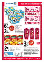 Maxiformatsmaxieconomies des magasins Leclerc Valable du 25 août au 05 septembre 2026