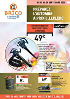 Septembre - jardin d'automne et chauffage chez Leclerc Valable du 02 au 19 septembre 2026