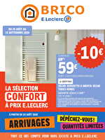 Arrivages bricolage chez Leclerc Valable du 25 août au 12 septembre 2026
