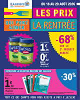 26m134c08lu des magasins Leclerc Valable du 18 au 29 août 2026