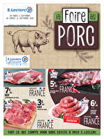 Foire au porc chez Leclerc Valable du 01 au 12 septembre 2026