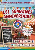 Anniversaire magasin 2026 des magasins Leclerc Valable du 25 août au 06 septembre 2026