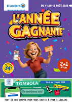 Temps fort #33 des magasins Leclerc Valable du 11 au 15 août 2026