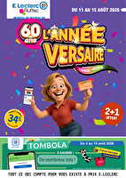 L'année-versaire ! chez Leclerc Valable du 11 au 15 août 2026