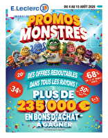 Anniversaire 1 chez Leclerc Valable du 04 au 15 août 2026