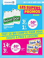 Trafic pouvoir achat 8 - mixte des magasins Leclerc Valable du 11 au 22 août 2026