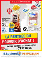 éco+ & marque repère des magasins Leclerc Valable du 15 au 19 septembre 2026