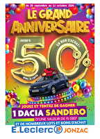 Op anniversaire 2026 des magasins Leclerc Valable du 28 septembre au 11 octobre 2026
