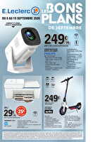 Bons plans de septembre chez Leclerc Valable du 08 au 19 septembre 2026