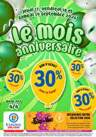 Anniversaire 4 des magasins Leclerc Valable du 17 au 19 septembre 2026