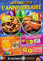 Anniversaire des magasins Leclerc Valable du 23 au 30 septembre 2026