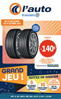 L'auto e.leclerc en fête des magasins Leclerc Valable du 22 septembre au 10 octobre 2026