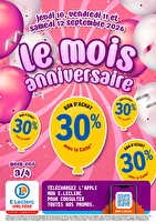 Anniversaire 3 des magasins Leclerc Valable du 10 au 12 septembre 2026
