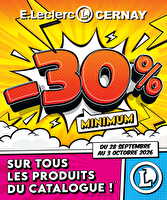 Evenement magasin s40 des magasins Leclerc Valable du 28 septembre au 03 octobre 2026