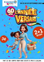 L'année-versaire ! des magasins Leclerc Valable du 22 au 26 septembre 2026