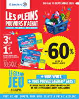 Nos promos du moment des magasins Leclerc Valable du 08 au 19 septembre 2026