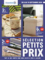 Petits prix des magasins Leclerc Valable du 08 au 19 septembre 2026