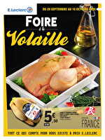 Foire a la volaille 2 des magasins Leclerc Valable du 29 septembre au 10 octobre 2026