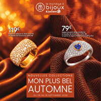 Bijoux, mon bel automne des magasins Leclerc Valable du 08 au 19 septembre 2026