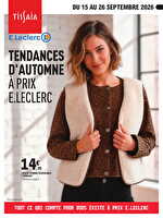 Le rendez-vous jeans des magasins Leclerc Valable du 15 au 26 septembre 2026