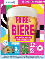 Foire à la bière chez Leclerc Valable du 13 au 24 octobre 2026