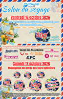 Salon du voyage chez Leclerc Valable du 05 au 17 octobre 2026