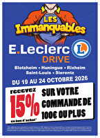 Les immanquables #3 des magasins Leclerc Valable du 19 au 24 octobre 2026