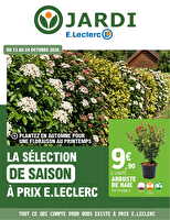 Préparez votre jardin des magasins Leclerc Valable du 13 au 24 octobre 2026