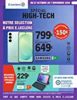 Spécial high-tech des magasins Leclerc Valable du 27 octobre au 07 novembre 2026