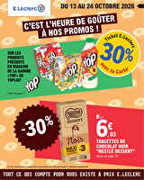 Nos promos du moment chez Leclerc Valable du 13 au 24 octobre 2026